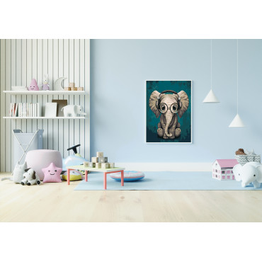 Słonik 40x50cm - malowanie po numerkach - produkt 3