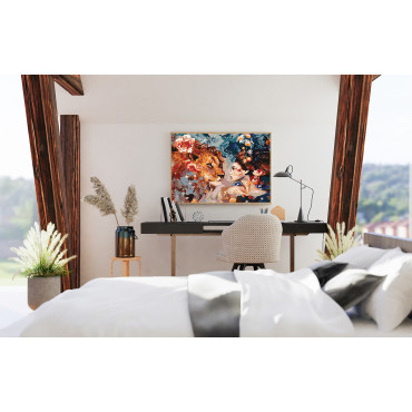 Dziewczyna z Lwem 40x50cm - malowanie po numerkach - produkt 3