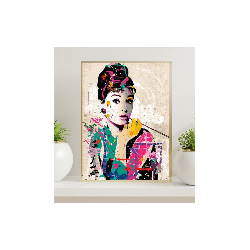 Audrey Hepburn 40x50cm - malowanie po numerkach - produkt wyplatamy.pl 1