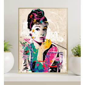 Audrey Hepburn 40x50cm - malowanie po numerkach