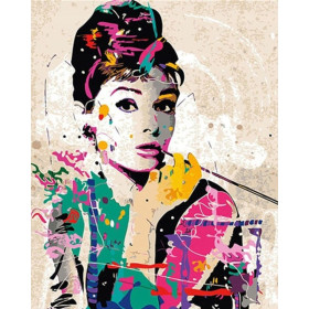 Audrey Hepburn 40x50cm - malowanie po numerkach - produkt 2