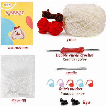 Zestaw do szydełkowania DIY – Króliczek - produkt 3