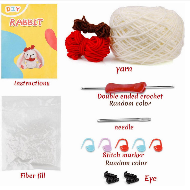 Zestaw do szydełkowania DIY – Króliczek - produkt wyplatamy.pl 3