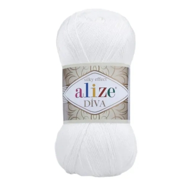 Włóczka Alize Diva 55 biały
