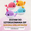 Zobacz Zestaw do szydełkowania DIY –  rodzina wielorybków