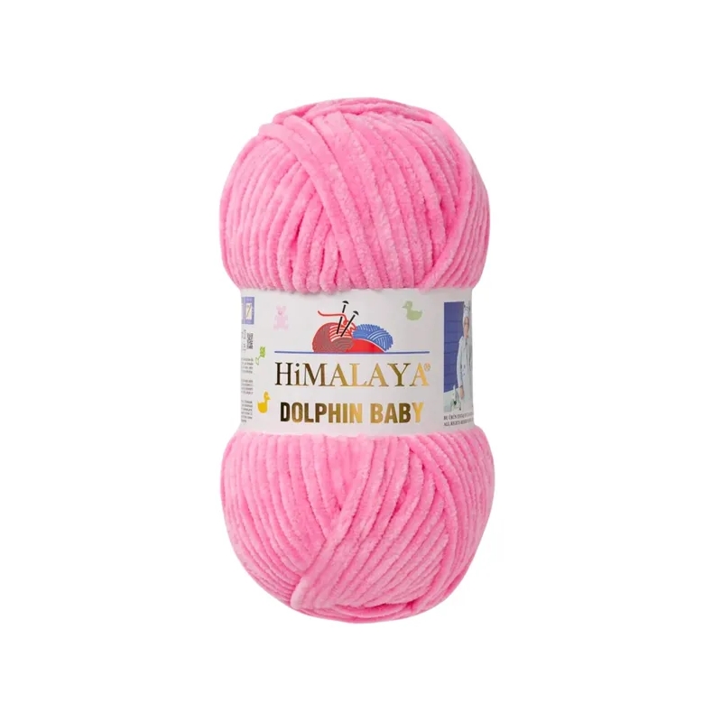 Włóczka Himalaya Dolphin Baby 80309 intensywny róż - produkt wyplatamy.pl 1