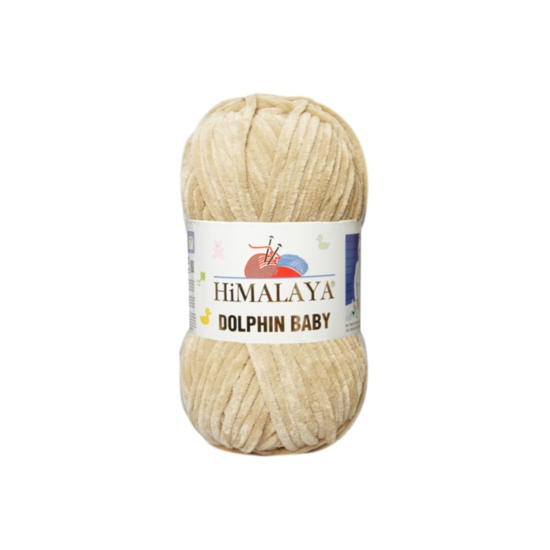 Włóczka Himalaya Dolphin Baby 80373 beżowy - produkt wyplatamy.pl 1