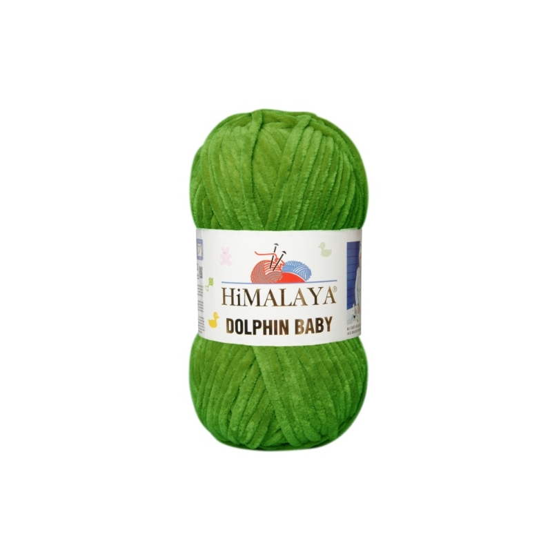 Włóczka Himalaya Dolphin Baby 80371 zielony (szałwiowy) - produkt wyplatamy.pl 1
