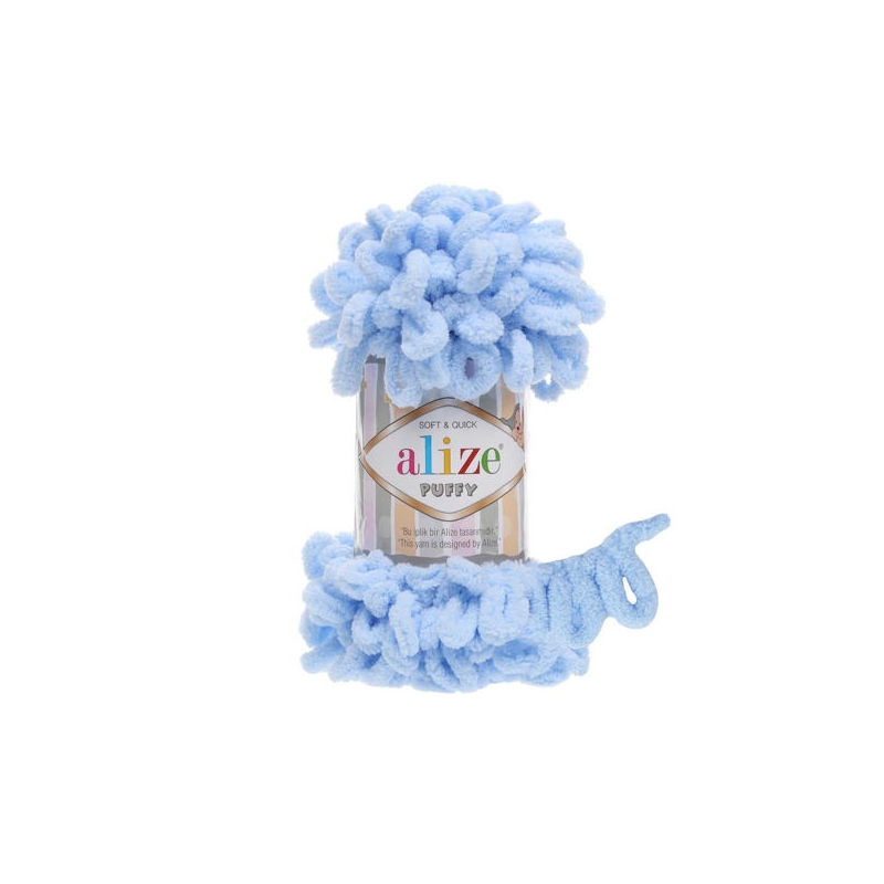 Włóczka Alize Puffy 183 błękitny - produkt wyplatamy.pl 1