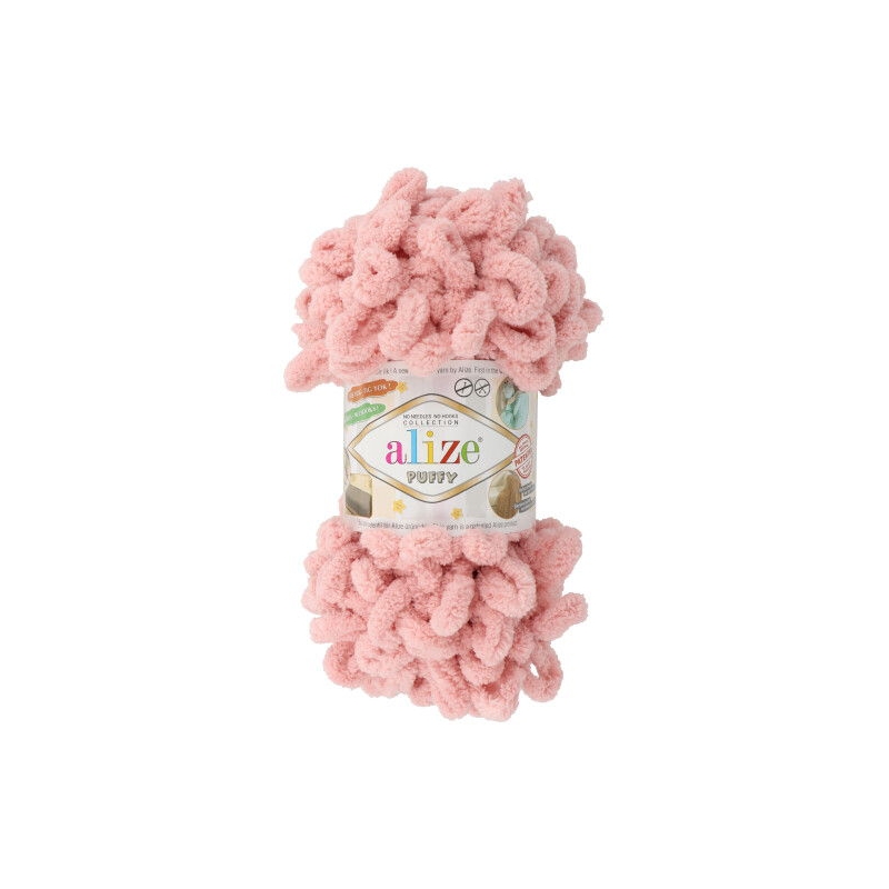 Włóczka  Alize Puffy 161 pudrowy róż - produkt wyplatamy.pl 1