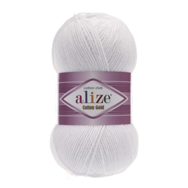 Włóczka Alize Cotton Gold 055 biały