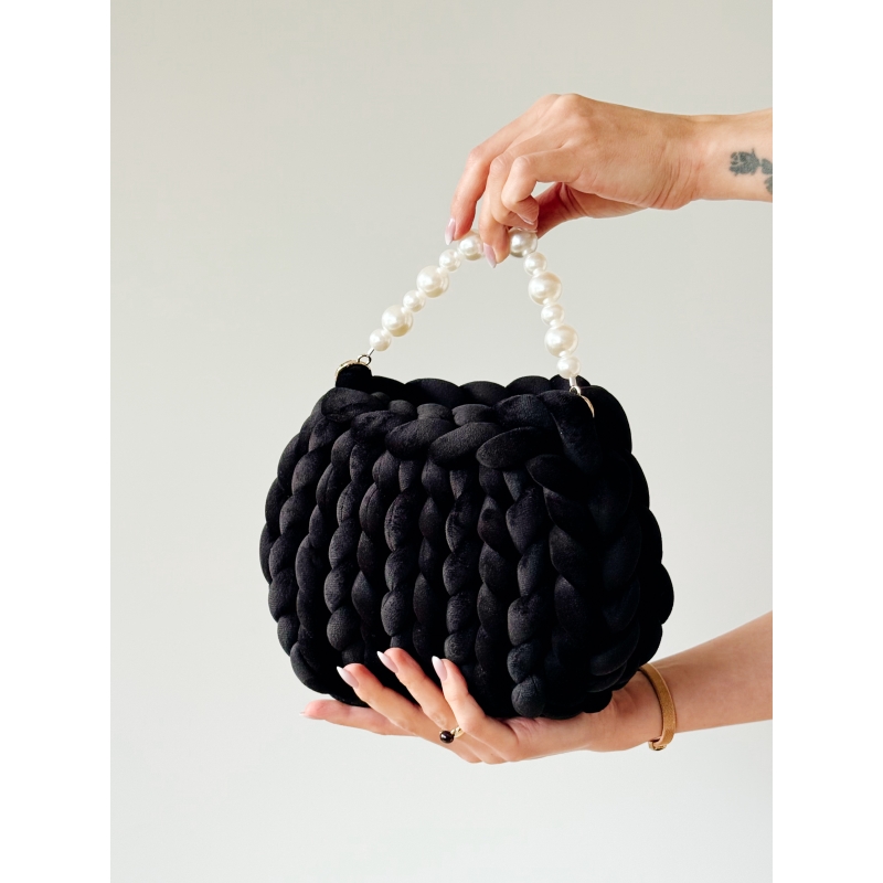 Włóczka FlowerYarn Crocus Czarny 500g – gruba włóczka do torebek i projektów DIY - produkt wyplatamy.pl 2