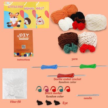 Zestaw do szydełkowania DIY – Leśni przyjaciele - produkt 3
