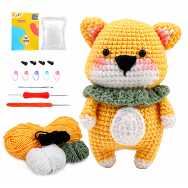 Zestaw do szydełkowania DIY – Piesek Corgi