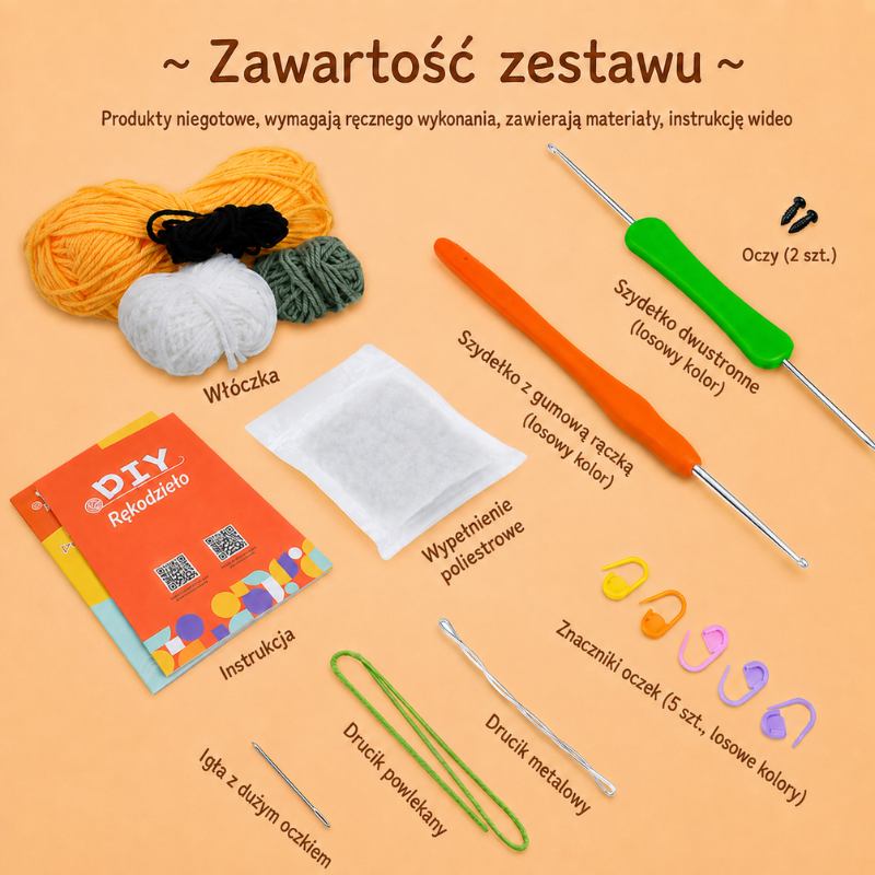 Zestaw do szydełkowania DIY – Piesek Corgi - produkt wyplatamy.pl 4