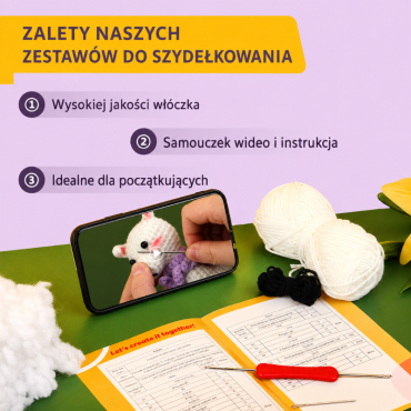 Zestaw do szydełkowania DIY – Alpaka - Produkt 4