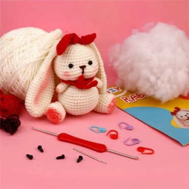 Zestaw do szydełkowania DIY – Króliczek - product 5