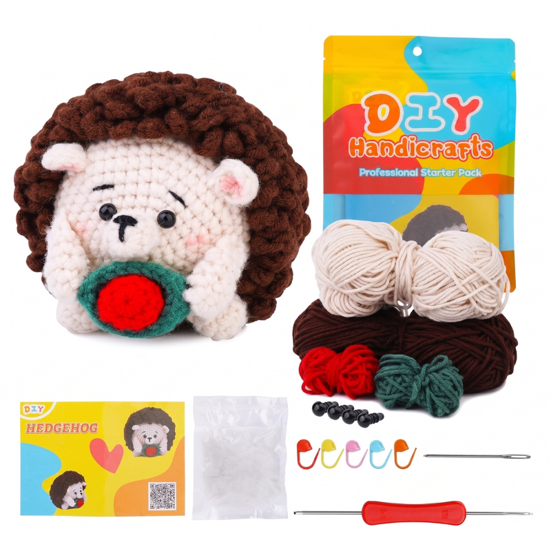 Zestaw do szydełkowania DIY – Jeżyk - produkt wyplatamy.pl 1