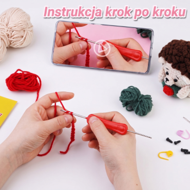Zestaw do szydełkowania DIY – Jeżyk - produkt 6