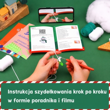 Zestaw do szydełkowania DIY  - Bałwanek - Produkt 4
