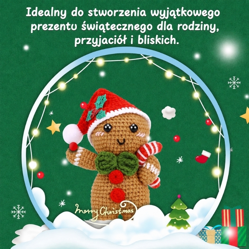 Zestaw do szydełkowania DIY – Piernikowy Ludzik - produkt wyplatamy.pl 5