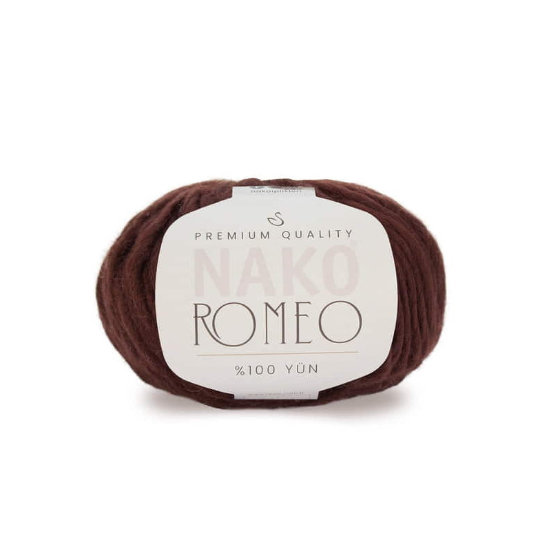 Włóczka Nako Romeo 13929 ciemny brąz - produkt wyplatamy.pl 1