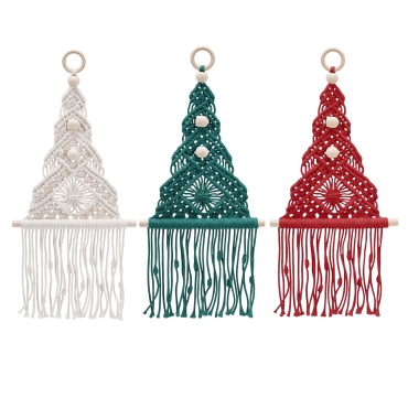 Zestaw do Makramy DIY – Świąteczne Choinki Boho (3 szt.) - produkt 5