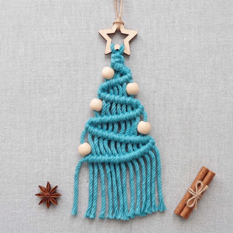 Zestaw do Makramy DIY – Świąteczne Choinki Boho - produkt wyplatamy.pl 5