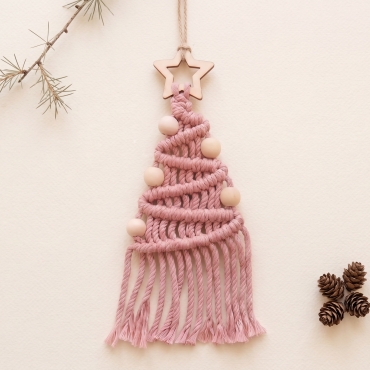 Zestaw do Makramy DIY – Świąteczne Choinki Boho - produkt 6