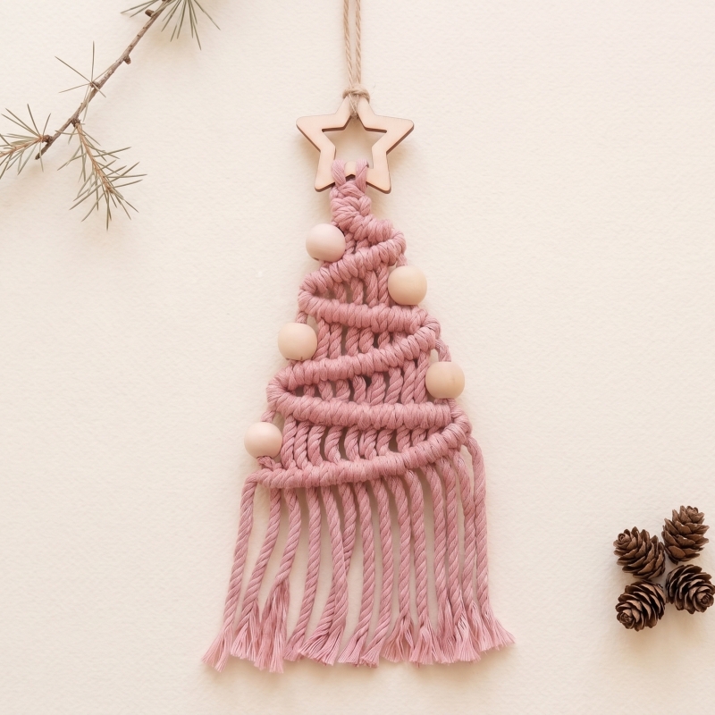 Zestaw do Makramy DIY – Świąteczne Choinki Boho - produkt wyplatamy.pl 6