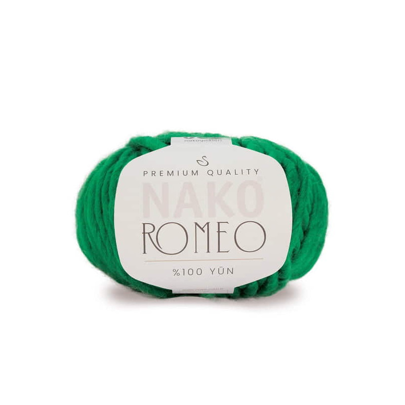 Włóczka Nako Romeo 1135 zielony - produkt wyplatamy.pl 1