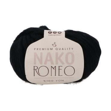Włóczka Nako Romeo 217 czarny