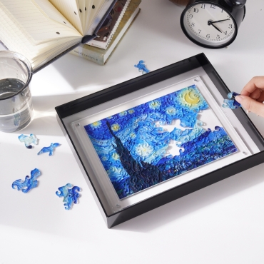 Puzzle akrylowe Gwiaździsta noc (Van Gogh) – 89 elementów, przezroczyste - produkt 2