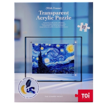 Puzzle akrylowe Gwiaździsta noc (Van Gogh) – 89 elementów, przezroczyste - produkt 6