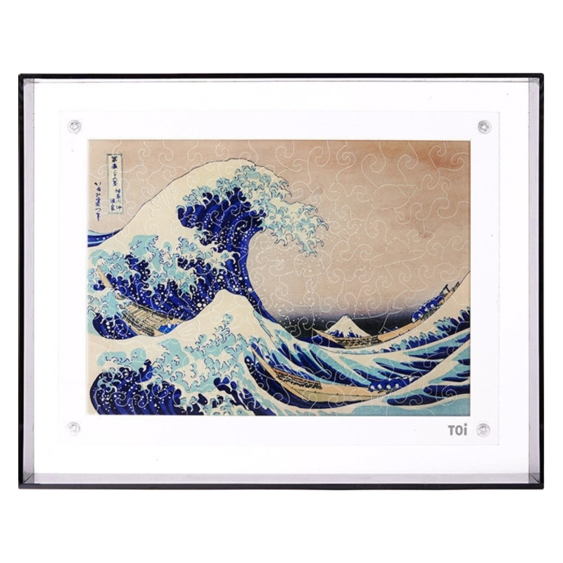 Puzzle akrylowe Wielka fala w Kanagawie (Hokusai) – 109 elementów, przezroczyste - produkt wyplatamy.pl 1
