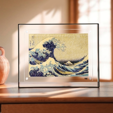 Puzzle akrylowe Wielka fala w Kanagawie (Hokusai) – 109 elementów, przezroczyste - produkt 3