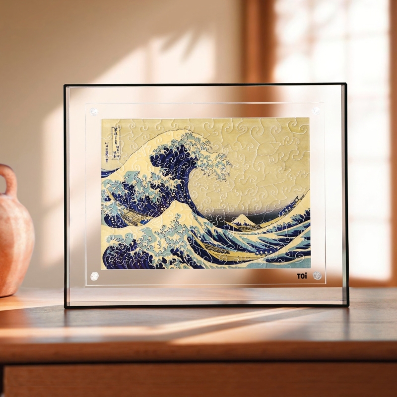 Puzzle akrylowe Wielka fala w Kanagawie (Hokusai) – 109 elementów, przezroczyste - product wyplatamy.pl 3