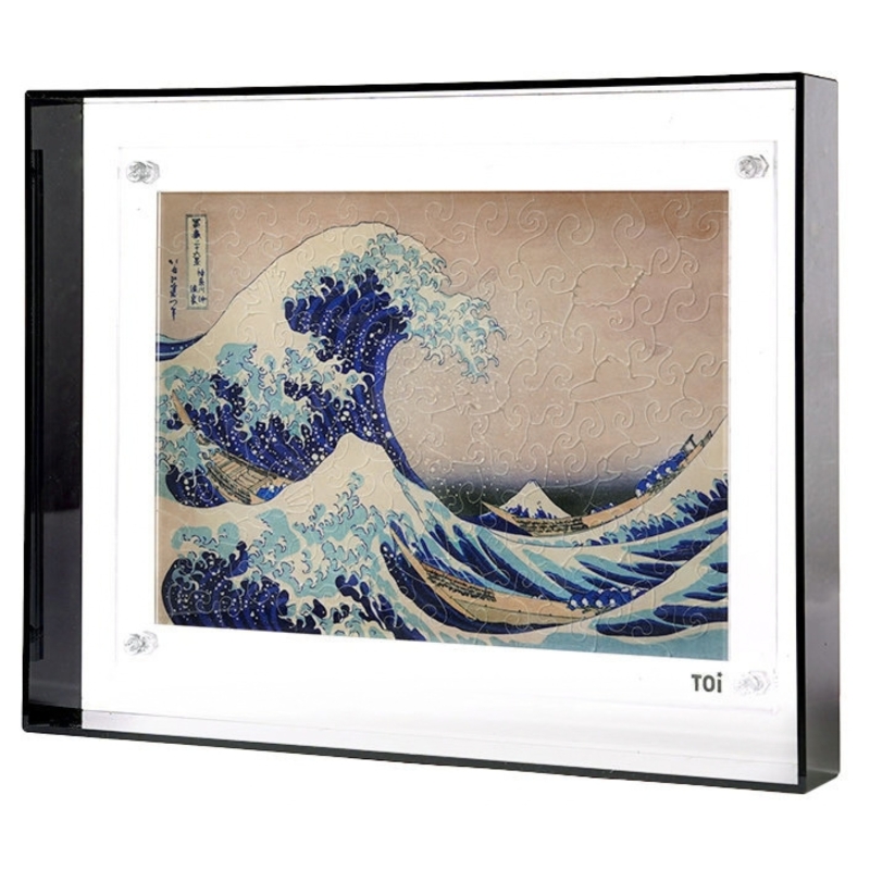 Puzzle akrylowe Wielka fala w Kanagawie (Hokusai) – 109 elementów, przezroczyste - product wyplatamy.pl 4