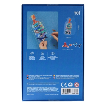 Puzzle akrylowe w butelce – Zwierzęta oceaniczne, 31 elementów (łamigłówka) - produkt 6