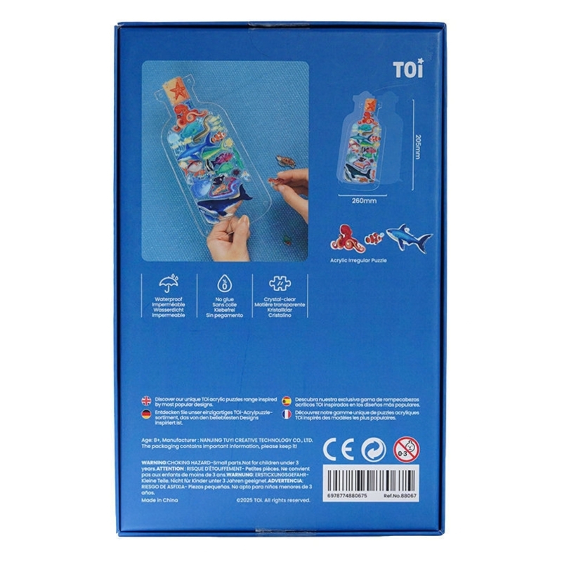 Puzzle akrylowe w butelce – Zwierzęta oceaniczne, 31 elementów (łamigłówka) - produkt wyplatamy.pl 6