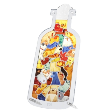 Puzzle akrylowe w butelce – Piesek, 42 elementy (łamigłówka)