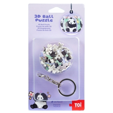 Brelok-układanka 3D Panda Łaskotki – brelok do kluczy z pandą - produkt 4