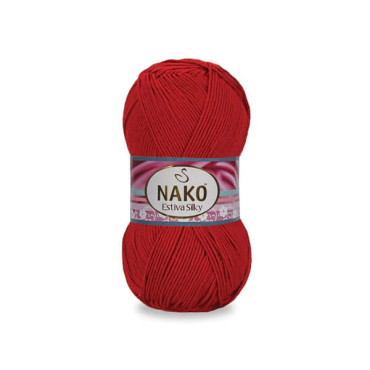 Włóczka Nako Estiva Silky 6951 czerwony