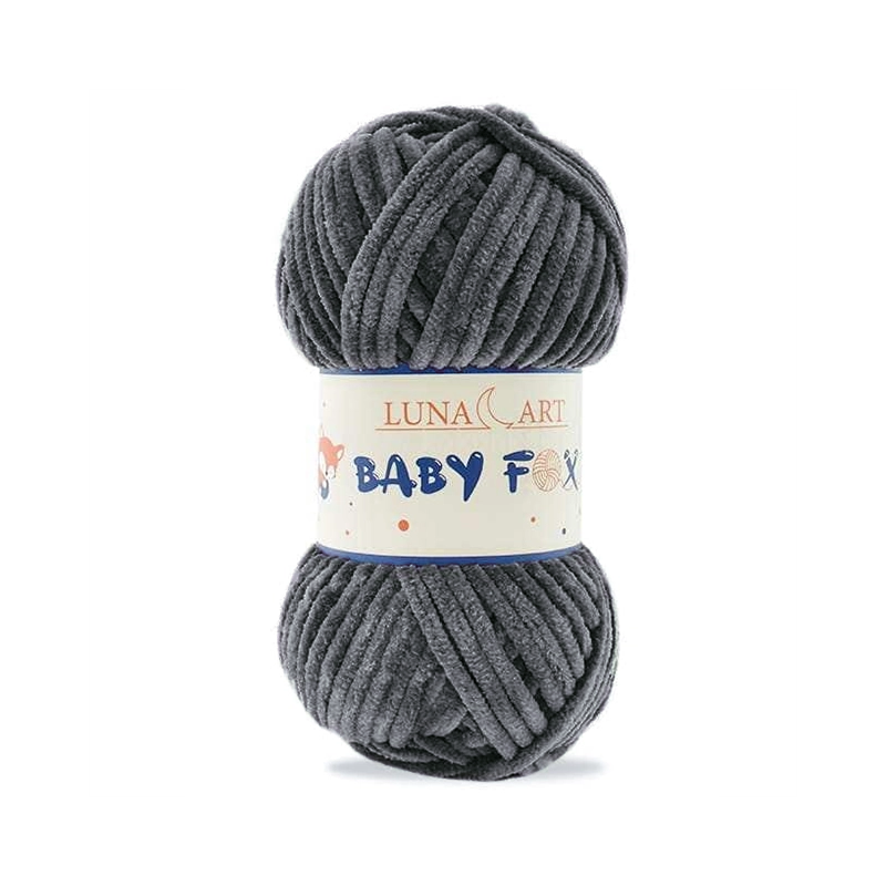 Włóczka Baby FOX Luna Art 76 grafit - produkt wyplatamy.pl 1