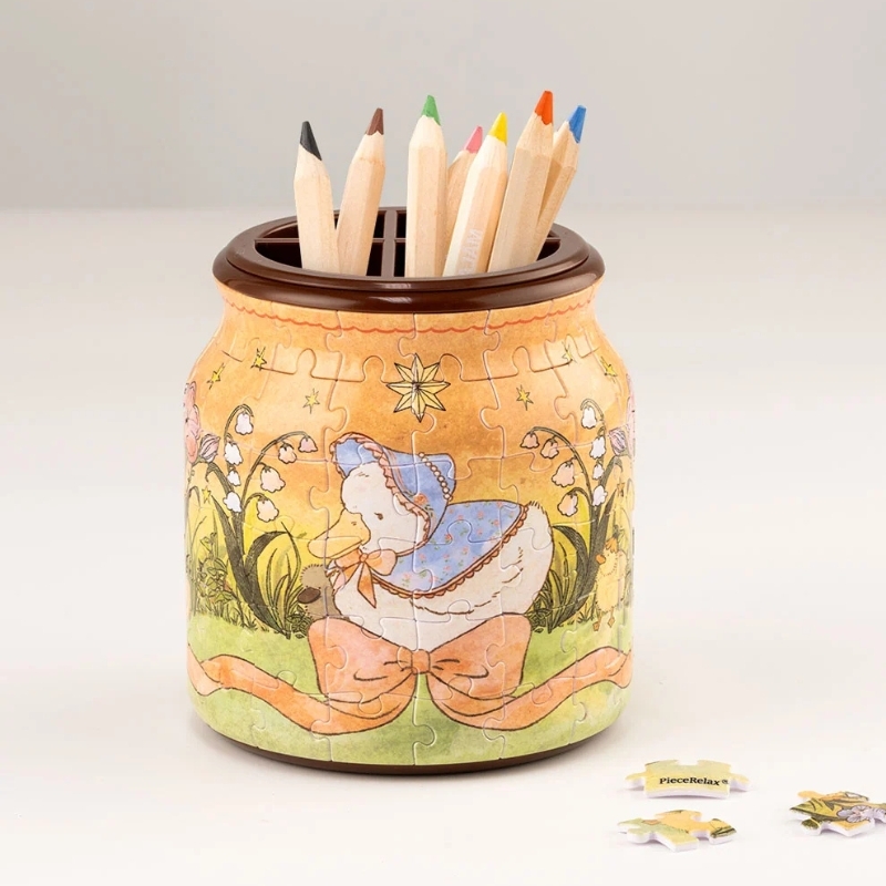 Słoik z kaczką i kaczątkami – The Dreamy Duck puzzle 3D - produkt wyplatamy.pl 2