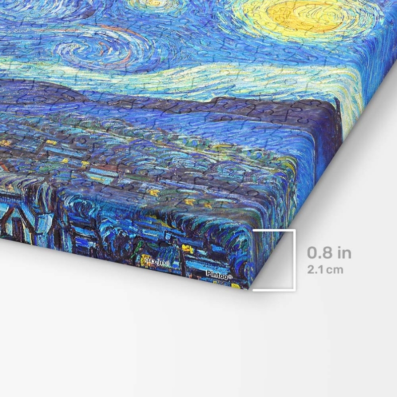Obraz z puzzli – Gwiaździsta noc (Van Gogh) - produkt wyplatamy.pl 3