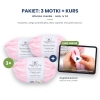 Naucz się wyplatać różowy koc dla dziecka – kurs + 3 motki chenille nr 34