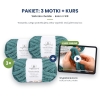 Kurs wyplatania koca + 3 motki chenille nr 918