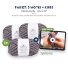 Kurs wyplatania koca + 3 motki chenille nr 907 Kurs wyplatania koca + 3 motki chenille nr 907