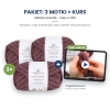 Kurs wyplatania koca + 3 motki chenille nr 902 Kurs wyplatania koca + 3 motki chenille nr 902